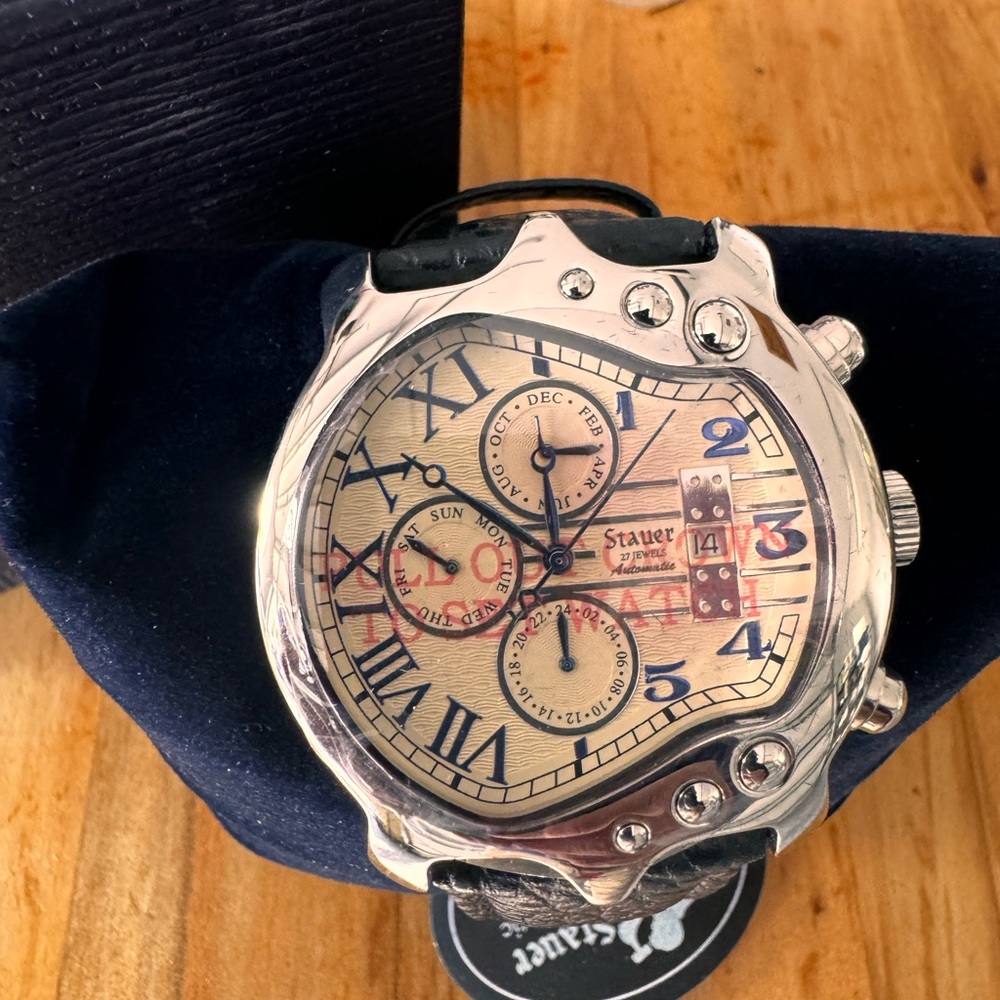 Stauer Stainless Steel Guitar Watch